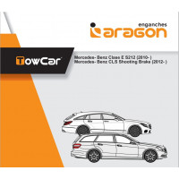 Фаркоп ARAGON на MERCEDES E-class 2009–2016  Арт. E4116BV (S212 ) (Универсал) (Быстросъемный)