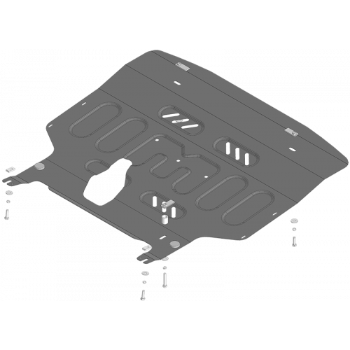 Защита Картера двигателя, КПП MOTODOR для SWM G01F 2023-, Сталь 2 мм - Арт. 75101