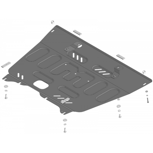 Защита Картера двигателя, КПП MOTODOR для Gac M8 2023-, Сталь 2 мм - Арт. 77802