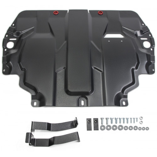 Защита Картера двигателя, КПП АвтоБроня для SEAT Altea 2009-2015 I рестайлинг, Сталь 45778 мм - Арт. 111.05107.1