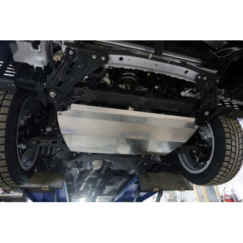 Защита Картера двигателя, КПП ТСС для Toyota Highlander 2007-2014 (U40), Алюминий 4 мм - Арт. ZKTCC00013