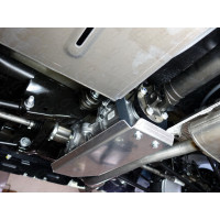 Защита Дифференциала ТСС для Renault Duster 2010-2021, Алюминий 4 мм - Арт. ZKTCC00076